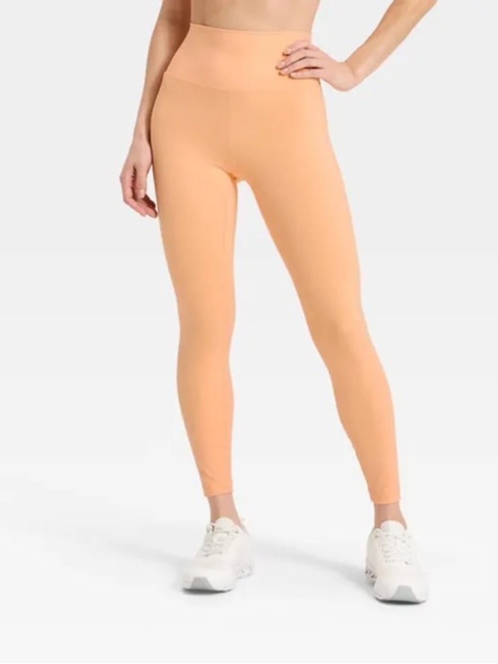 NWT All in Motion Melon Orange Super Flex Pocketed Legging Ultra High Rise Med